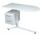 Manicure table with shelf